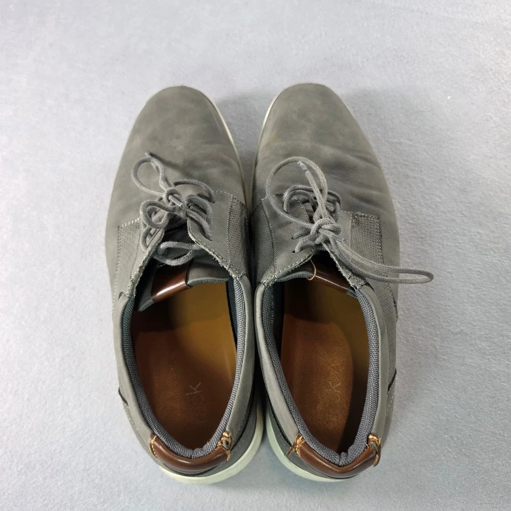 Maddox Braxton Mens Grey Hybrid Oxford Sneakers Dress Shoes Size 10.5M